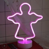 Battery Powered USB LED Sign Neon Lights Home Shop Decoration Party Fairy Lamp