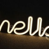 Battery Powered USB LED Sign Neon Lights Home Shop Decoration Party Fairy Lamp