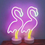 Battery Powered USB LED Sign Neon Lights Home Shop Decoration Party Fairy Lamp