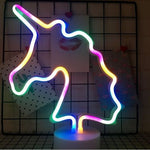 Battery Powered USB LED Sign Neon Lights Home Shop Decoration Party Fairy Lamp