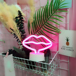 Battery Powered USB LED Sign Neon Lights Home Shop Decoration Party Fairy Lamp