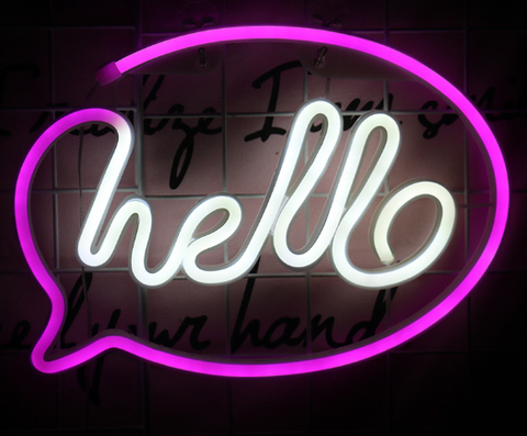 hello sign Neon Light