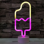 Battery Powered USB LED Sign Neon Lights Home Shop Decoration Party Fairy Lamp