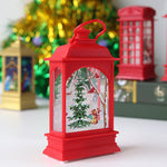 Christmas Mini LED Light Up Lantern Xmas Santa Claus Table Lamp Ornament Decor