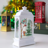 Christmas Mini LED Light Up Lantern Xmas Santa Claus Table Lamp Ornament Decor