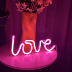 Battery Powered USB LED Sign Neon Lights Home Shop Decoration Party Fairy Lamp