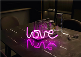 Battery Powered USB LED Sign Neon Lights Home Shop Decoration Party Fairy Lamp