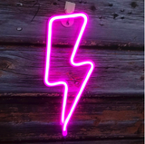 Battery Powered USB LED Sign Neon Lights Home Shop Decoration Party Fairy Lamp