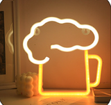 Battery Powered USB LED Sign Neon Lights Home Shop Decoration Party Fairy Lamp