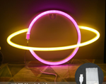 Battery Powered USB LED Sign Neon Lights Home Shop Decoration Party Fairy Lamp