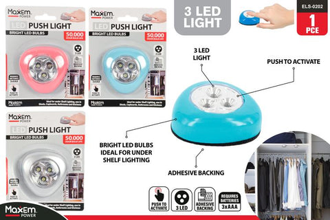 3LED Push Light