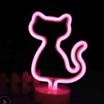 Battery Powered USB LED Sign Neon Lights Home Shop Decoration Party Fairy Lamp