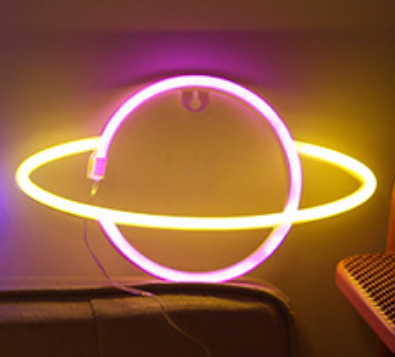 Planet Neon Light Yellow+Pink