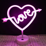 Battery Powered USB LED Sign Neon Lights Home Shop Decoration Party Fairy Lamp