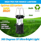 Portable 30 LED Collapsible Camping Lantern Hiking Tent Outdoor Lamp Light