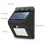 Solar Powered LED Wall Light